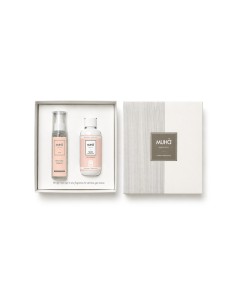 Muhà - Cofanetto Bucato lavatrice 200 ml + Spray tessuti 125 ml Talco e Muschio
