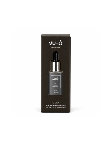 Muhà - Olio Idro 15 ml Tonka e Sandalo - Essenza Idroalcolica Concentrata