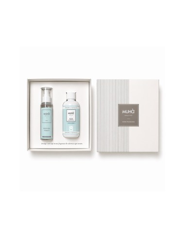 Muhà - Cofanetto Bucato lavatrice 200 ml + Spray tessuti 125 ml Acqua Marina
