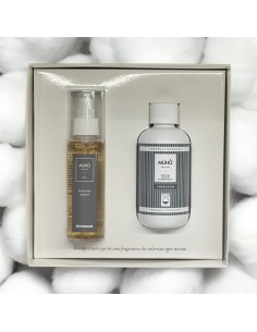 Muhà - Cofanetto Bucato lavatrice 200 ml + Spray tessuti 125 ml Fiori di Cotone 2
