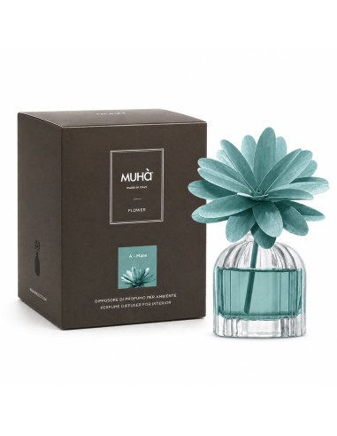 Muhà - Flower 60 ml Azzurro Polvere A - Mare - Diffusore