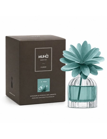 Muhà - Flower 60 ml Azzurro Polvere A - Mare - Diffusore