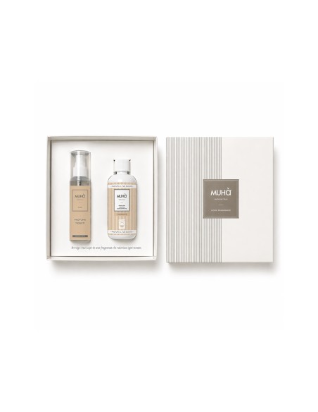 Muhà - Cofanetto Bucatolavatrice  200 ml + Spray tessuti 125 ml Dolce Latte
