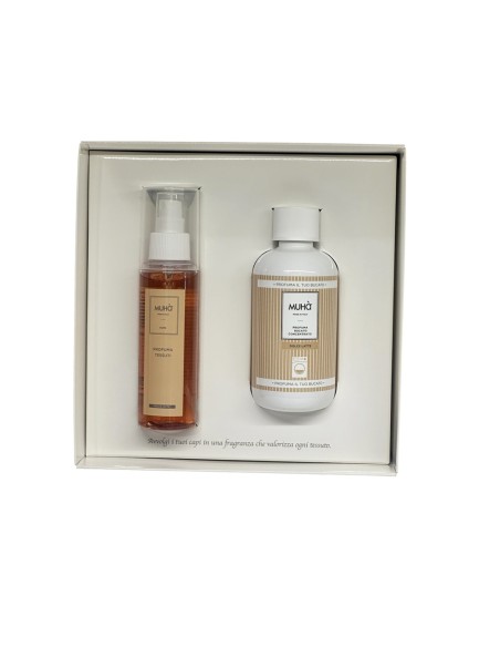 Muhà - Cofanetto Bucatolavatrice  200 ml + Spray tessuti 125 ml Dolce Latte