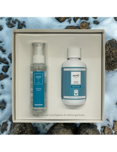 Muhà - Cofanetto Bucato lavatrice 200 ml + Spray tessuti 125 ml Mare D'inverno