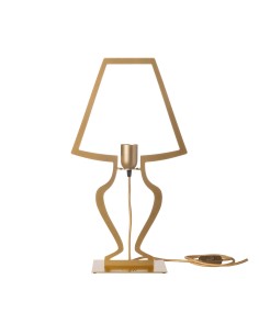 Arti & Mestieri - Lampada Da Tavolo Design Silhouette Grande colore Oro trasparente in ferro 30 x 54 h cm