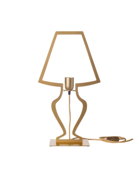 Arti & Mestieri - Lampada Da Tavolo Design Silhouette Grande colore Oro trasparente in ferro 30 x 54 h cm