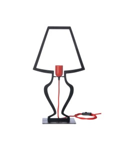 Arti & Mestieri - Lampada da tavolo design Silhouette piccola-nero cm 30x54H 2