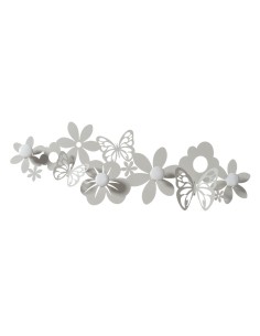 Arti & Mestieri - Appendiabiti a muro in ferro sfarfalle-78 x-avorio 27 cm di altezza 2