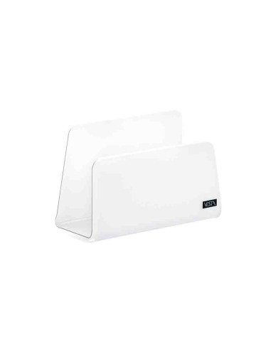 Vesta Home - Porta Tovaglioli Verticale Like Water·bianco Monosatinato·13 X 6 X 8,5 H Th. 5 Mm