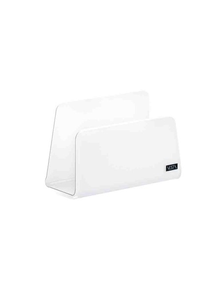 Vesta Home - Porta Tovaglioli Verticale Like Water·bianco Monosatinato·13 X 6 X 8,5 H Th. 5 Mm