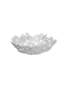 Arti & Mestieri - Centro tavola di design Margherite piccolo-32 x-bianco marmo 8 cm di altezza