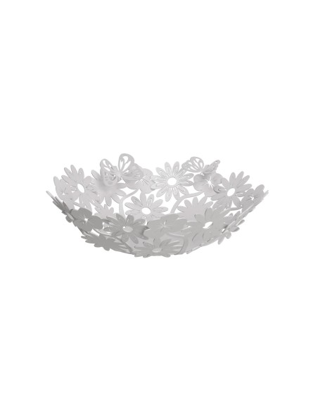 Arti & Mestieri - Centro tavola di design Margherite piccolo-32 x-bianco marmo 8 cm di altezza