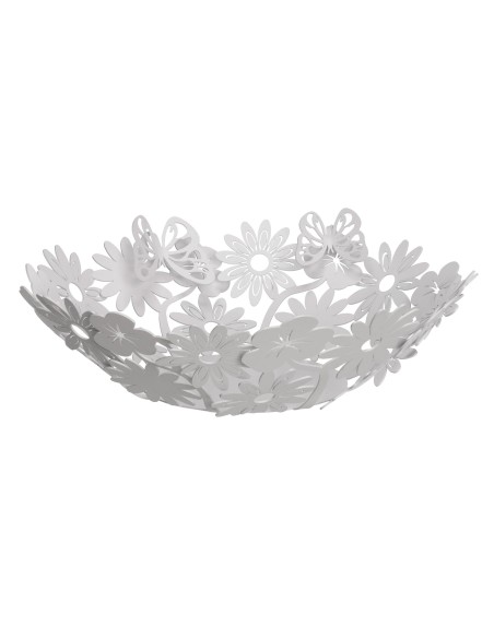 Arti & Mestieri - Centro tavola di design Margherite grande-38 x-bianco marmo 11 cm di altezza