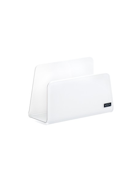 Vesta Home - Porta Tovaglioli Verticale Like Water·bianco Monosatinato·13 X 6 X 8,5 H Th. 5 Mm