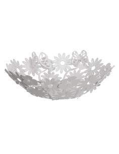 Arti & Mestieri - Centro tavola di design Margherite grande-38 x-bianco marmo 11 cm di altezza
