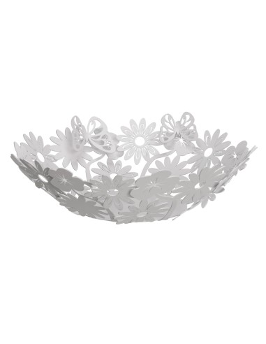 Arti & Mestieri - Centro tavola di design Margherite grande-38 x-bianco marmo 11 cm di altezza