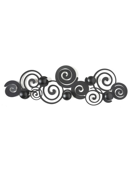 Arti & Mestieri - Appendiabiti in ferro Orfeo-75 x-nero 25 cm di altezza