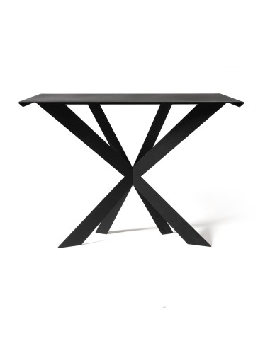 Arti & Mestieri - Consolle di design Zeus-110 x-nero 35 x 80 cm di altezza