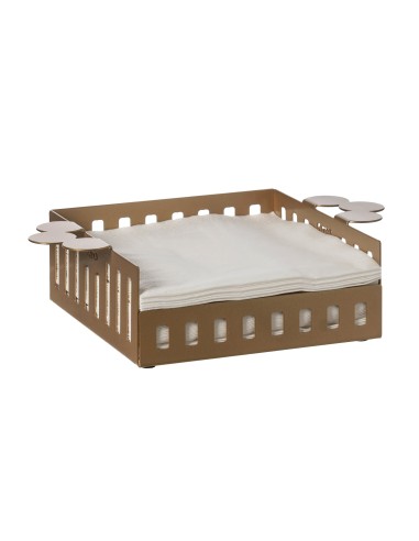 Arti & Mestieri - Portatovaglioli Old piccolo-25 x-oro laccato 17 x 6H cm