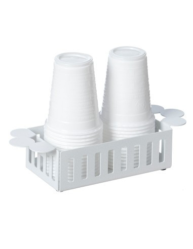 Arti & Mestieri - Porta bicchieri Old-bianco marmo cm 8,5x24x6