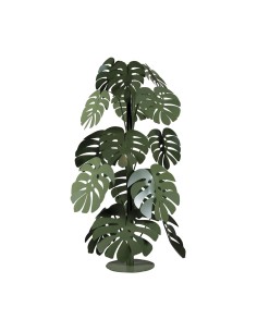 Arti & Mestieri - Pianta Decorativa Moderna Monstera Grande colore Verde Salvia in ferro ø 60 x 150 h cm