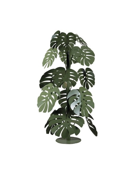 Arti & Mestieri - Pianta Decorativa Moderna Monstera Grande colore Verde Salvia in ferro ø 60 x 150 h cm