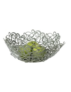 Arti & Mestieri - Centrotavola di design Scarabocchio grande-bianco marmo Ø38x13H 2