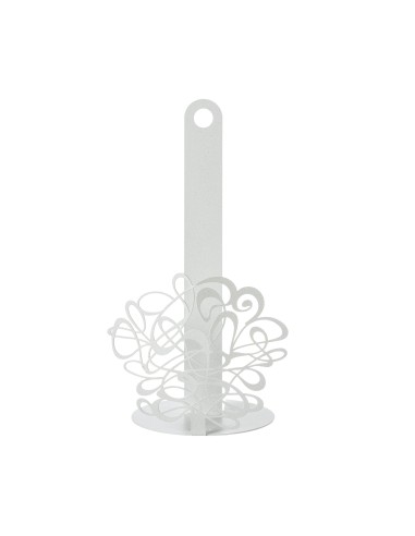 Arti & Mestieri - Porta rotolo da cucina Scarabocchio-bianco marmo ∅ 15 x 30 cm di altezza