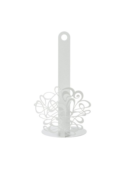 Arti & Mestieri - Porta rotolo da cucina Scarabocchio-bianco marmo ∅ 15 x 30 cm di altezza