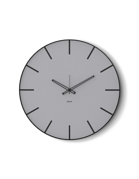 Arti & Mestieri - Orologio da parete moderno Symbol 45-nero/alluminio-∅ 45 cm
