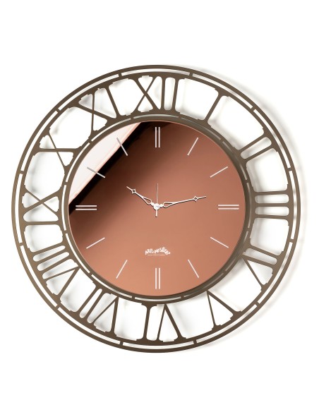 Arti & Mestieri - Orologio da parete Axis 90-bronzo/crystal luxe ambra-∅ 90 cm