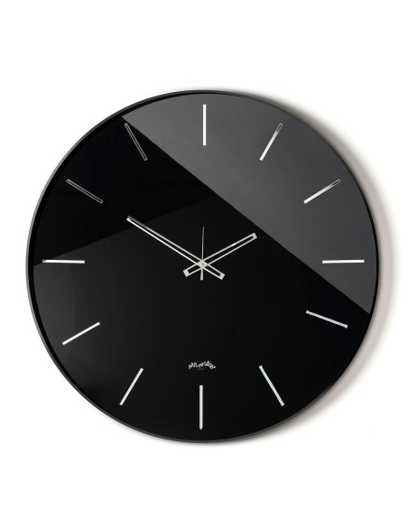 Arti & Mestieri - Orologio da parete Giotto 60-nero/crystal luxe nero ∅ 60 cm