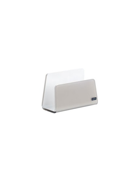 Vesta Home - Porta Tovaglioli Verticale Like Water·tortora Monosatinato·13 X 6 X 8,5 H Th. 5 Mm