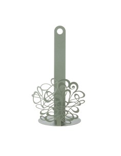Arti & Mestieri - Porta rotolo da cucina Scarabocchio-giada ∅ 15 x 30 cm di altezza