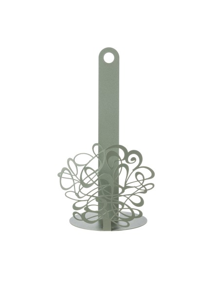 Arti & Mestieri - Porta rotolo da cucina Scarabocchio-giada ∅ 15 x 30 cm di altezza