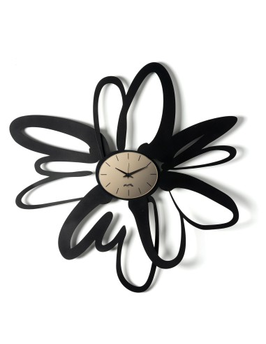 Arti & Mestieri - Orologio da parete Shodo-nero/velour luxe bronzo-74 x 71 cm di altezza