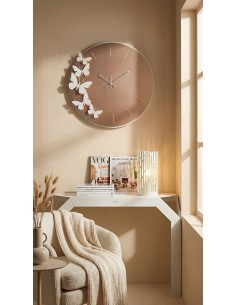 Arti & Mestieri - Orologio da parete Diana-avorio/velour luxe bronzo 71,5 x 70 cm di altezza 2