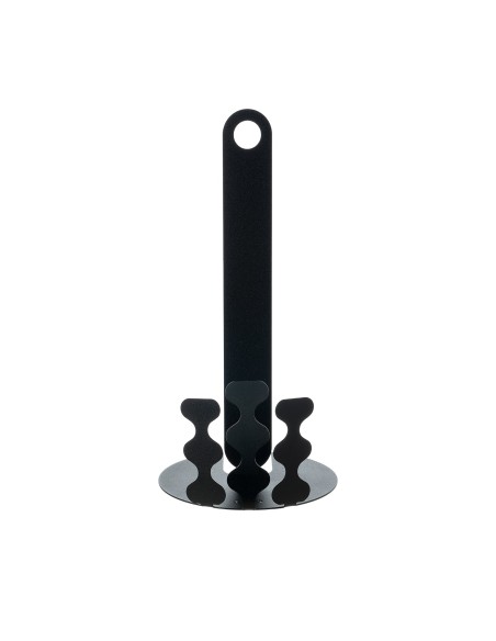 Arti & Mestieri - Porta rotolo da cucina Nori-nero-∅ 15 x 30 cm di altezza