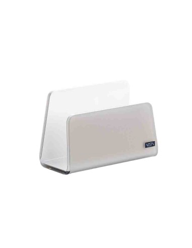 Vesta Home - Porta Tovaglioli Verticale Like Water·tortora Monosatinato·13 X 6 X 8,5 H Th. 5 Mm