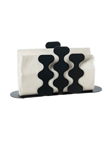 Arti & Mestieri - Portatovaglioli di design Nori verticale-nero-24 x 6 x 12 cm di altezza
