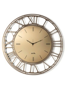 Arti & Mestieri - Orologio da parete Axis 90-bronzo/velour luxe bronzo ∅ 90 cm