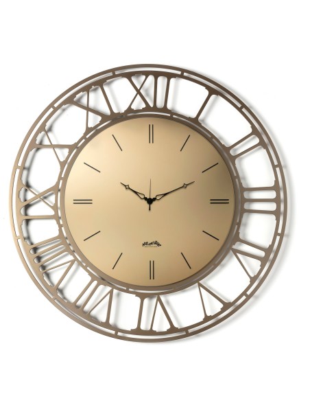 Arti & Mestieri - Orologio da parete Axis 90-bronzo/velour luxe bronzo ∅ 90 cm