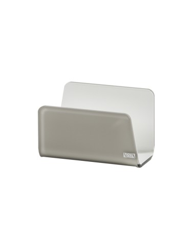 Vesta Home - Porta Tovaglioli Verticale Like Water·tortora Monosatinato·13 X 6 X 8,5 H Th. 5 Mm