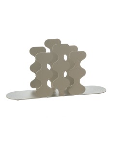 Arti & Mestieri - Portatovaglioli di design Nori verticale-sabbia 24 x 6 x 12 cm di altezza
