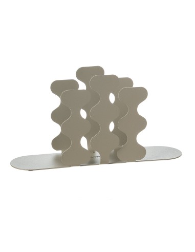 Arti & Mestieri - Portatovaglioli di design Nori verticale-sabbia 24 x 6 x 12 cm di altezza