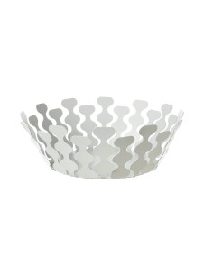 Arti & Mestieri - Centrotavola moderno Nori piccolo-bianco marmo ∅ 32 x 12,5 cm di altezza