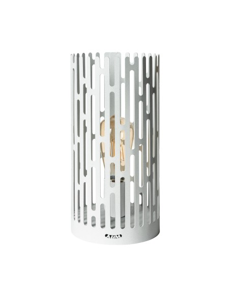 Arti & Mestieri - Lampada da tavolo Kamalea-bianco marmo-⌀ 15x30 cm di altezza