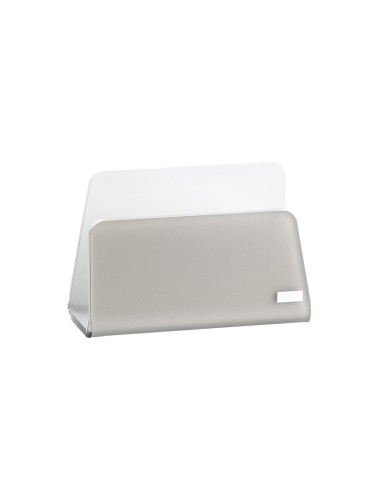 Vesta Home - Porta Tovaglioli Verticale Like Water·tortora Monosatinato·13 X 6 X 8,5 H Th. 5 Mm