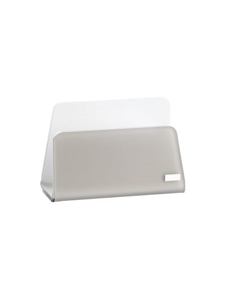 Vesta Home - Porta Tovaglioli Verticale Like Water·tortora Monosatinato·13 X 6 X 8,5 H Th. 5 Mm